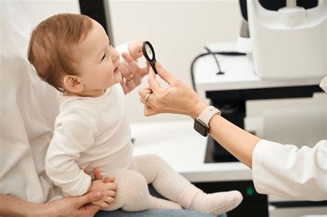 infant undergoing eye examination