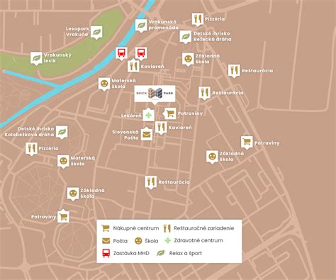 Mapa občianskej vybavenosti Vrakuňa