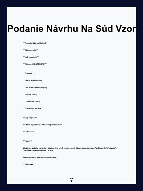 Ilustrácia podania dokumentov na súde
