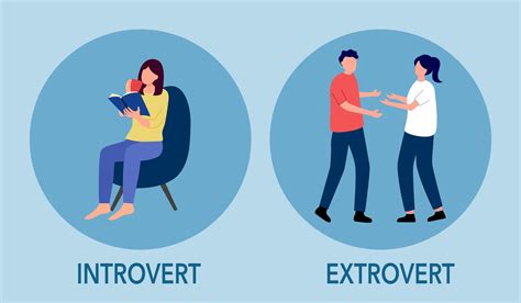 Ilustrácia znázorňujúca pár, kde jeden partner je introvert a druhý extrovert, a ich snahu o porozumenie.
