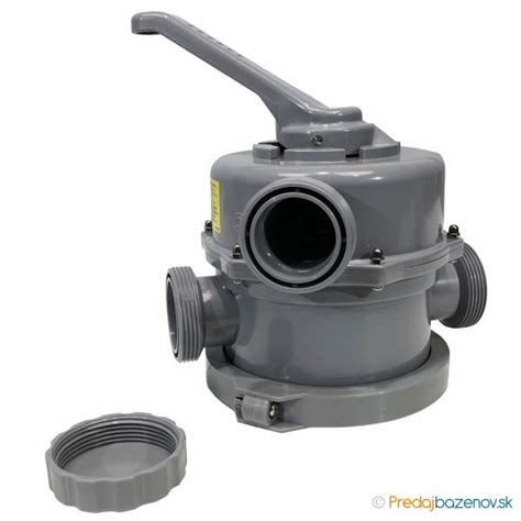 Ilustrácia šesťcestného ventilu bazénovej filtrácie