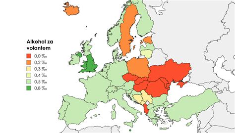 Graf zobrazujúci priemernú spotrebu alkoholu na osobu