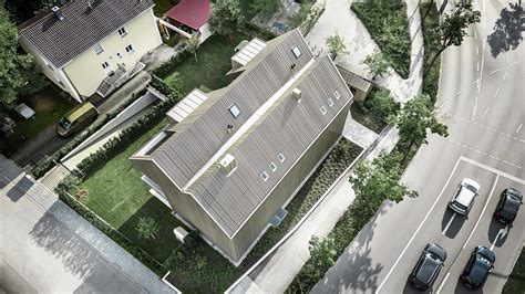 Pohľad na bytový dom s novou fasádou