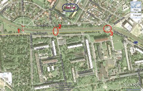 Mapa mestskej časti Ružinov s vyznačenými kľúčovými ulicami a bodmi záujmu