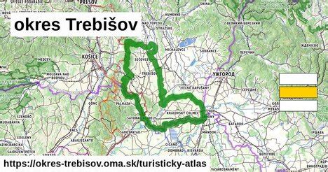 Mapa okresu Trebišov s vyznačenou obcou Somotor