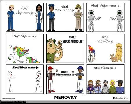 Ilustrácia rôznych typov menoviek na zvončeky