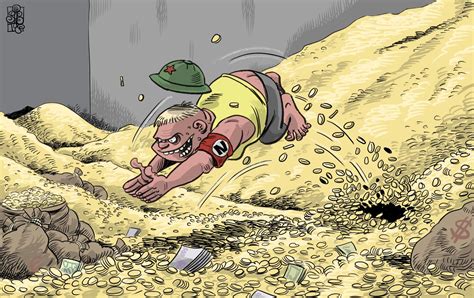 Symbolická ilustrácia korupcie