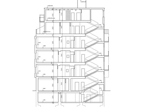 Architektonický náčrt panelového bytového domu