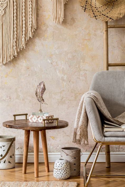 Ukážka interiéru v štýle Boho chic s dôrazom na eleganciu a prírodné materiály