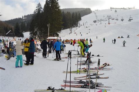 Lyžiarske stredisko Vrátna dolina v zime