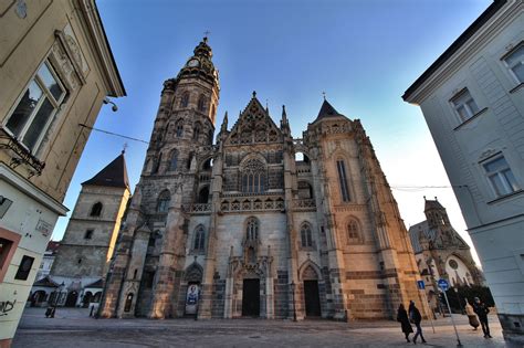 Panorama mesta Košice s dominantou Dómu sv. Alžbety