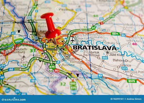 Mapa Bratislavy s vyznačenými lokalitami ponúk garsoniek