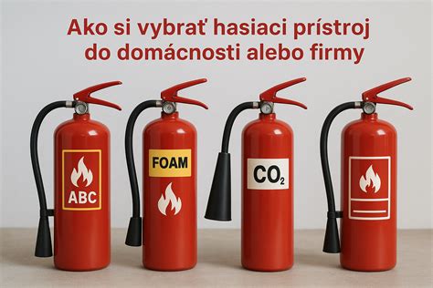 Rôzne typy hasiacich prístrojov