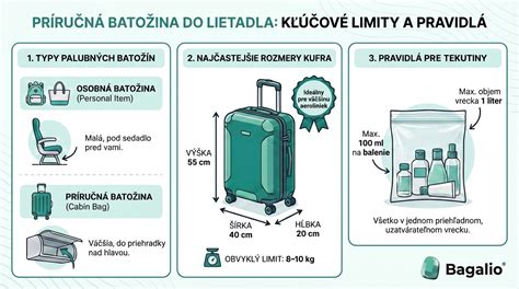 Ilustrácia príručnej batožiny a odbavenej batožiny