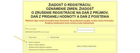 Infografika znázorňujúca kroky registrácie na daňovom úrade