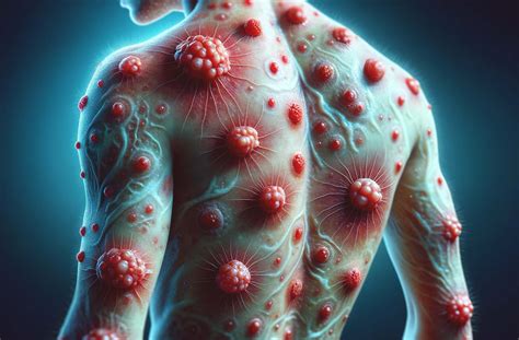 Ilustrácia štádií vyrážky pri ovčích kiahňach