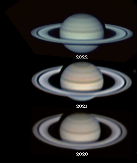 Ilustrácia Saturnových prstencov pozorovaných z boku