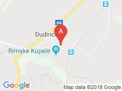 Mapa kúpeľného mesta Dudince