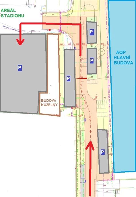Schematické znázornenie areálu s prevádzkou a priľahlým bytom