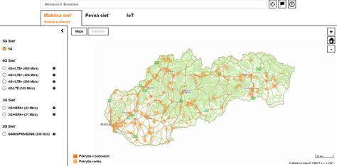 Mapa elektrických sietí na Slovensku s vyznačenými distribučnými oblasťami