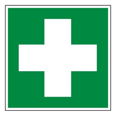 Piktogram označujúci umiestnenie lekárničky na pracovisku