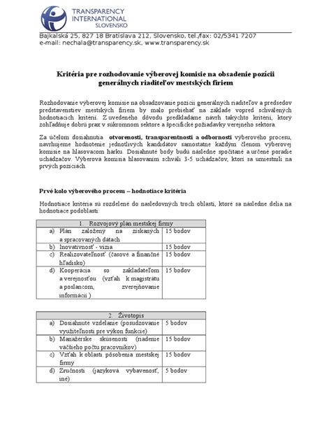 Schematické znázornenie zloženia výberovej komisie