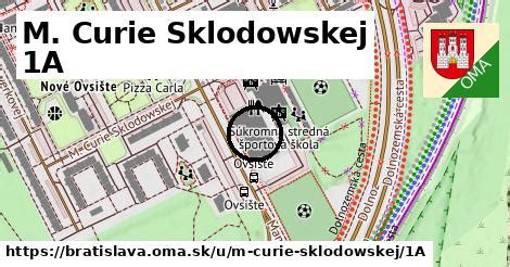 Ulica Marie Curie Sklodowskej v Bratislave