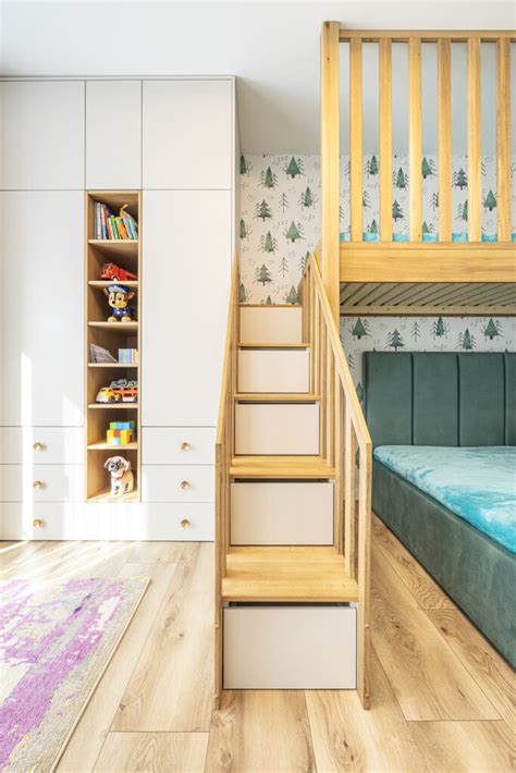 Multifunkčná detská izba s vyvýšenou posteľou