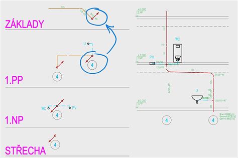 Náčrt inštalácie kanalizačnej stúpačky