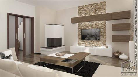 Ukážka interiéru s kombináciou tehlového obkladu a moderného nábytku