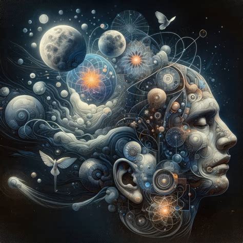 Ilustrácia typov snov v surrealistickom abstraktnom štýle.