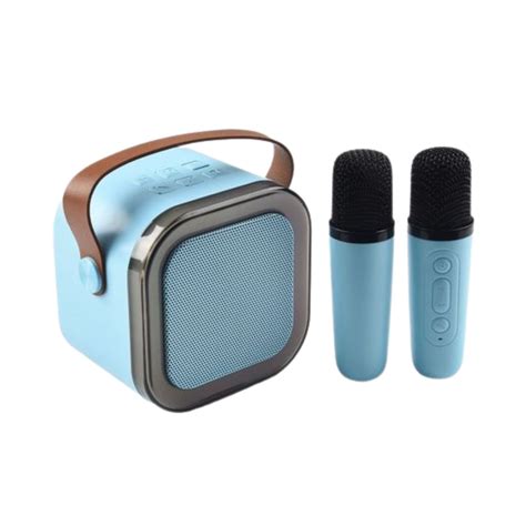 Karaoke set s dvoma mikrofónmi a reproduktorom