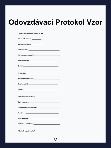 Ilustračný protokol o odovzdaní bytu