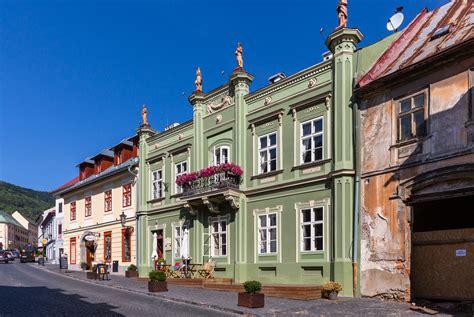 Historická ulica v Banskej Štiavnici