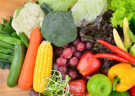 Obrázok rôznych druhov zeleniny a ovocia