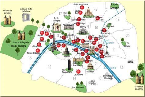 Mapa historického Paríža