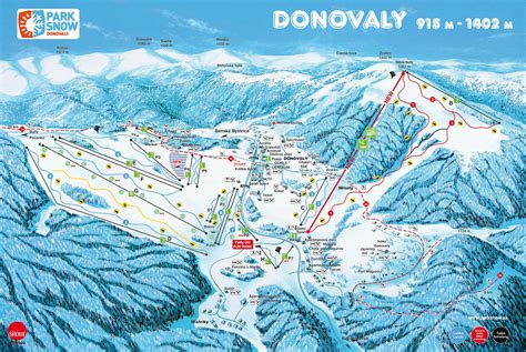 Panoramatický výhľad na lyžiarske stredisko Donovaly