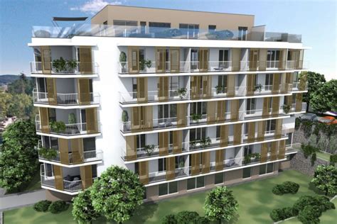 Ilustračná fotografia zobrazujúca moderný bytový dom na Slovensku