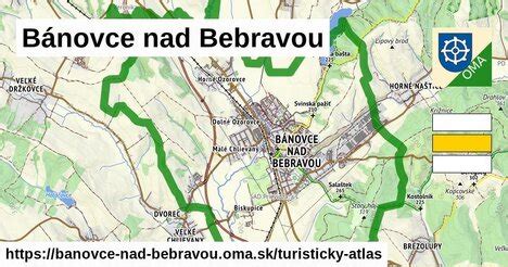 Mapa Bánovce nad Bebravou s vyznačenou ulicou Vystrkov