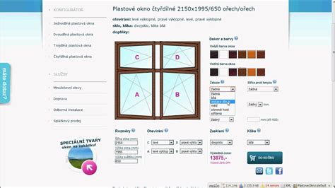 Online konfigurátor okien