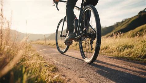 person cycling through nature