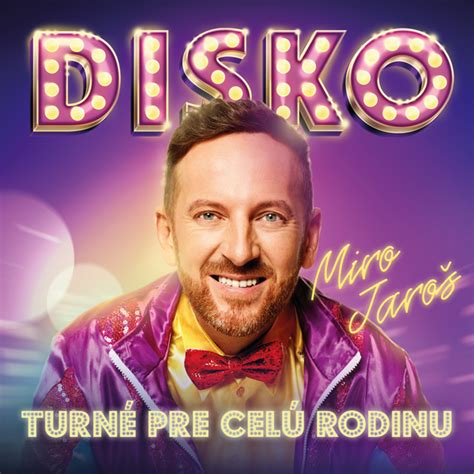 Miro Jaroš s farebnými platňami albumu Disko