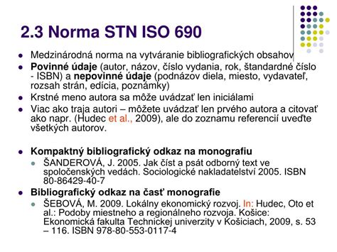 Príklady citácií podľa normy STN ISO 690