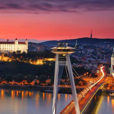 Bratislavský panoráma mesta