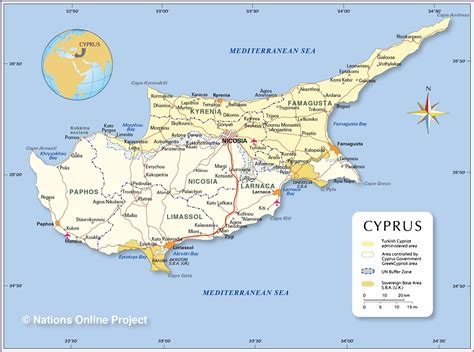 Mapa Cypru