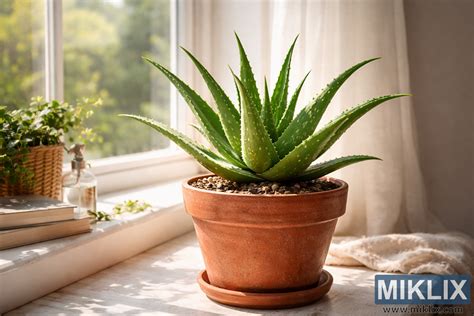Aloe vera rastlina s listami