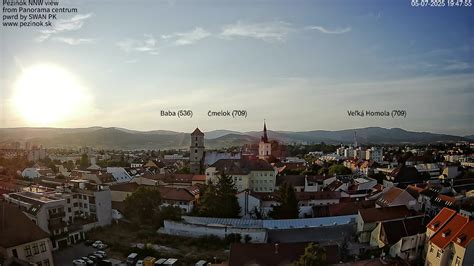 Pezinok panorama s Malými Karpatami