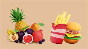 Misky s farebnou a zdravou stravou