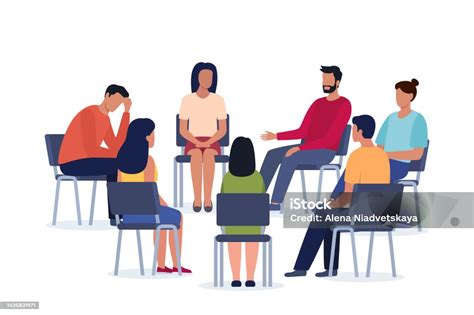 Ilustrácia dvoch ľudí diskutujúcich pri stole