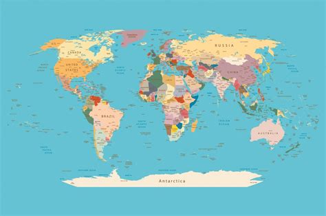Mapa sveta s rôznymi kultúrami a národmi